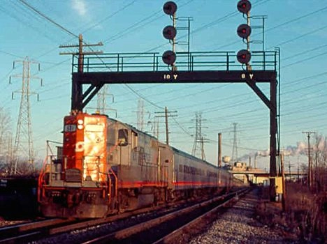 SEMTA train near Yellow Cab Yard Pontiac MI